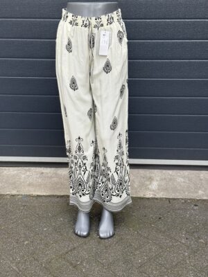 Zomerse Wijde Broek Print Merel A192 | Katoen Mix M/L-XL/XXL