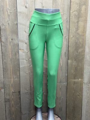 Appelgroene Tregging Yu & Me | Maat 36 t/m 46