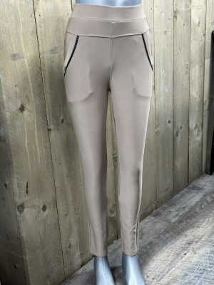 Taupe Tregging Yu & Me | Maat 36 t/m 52